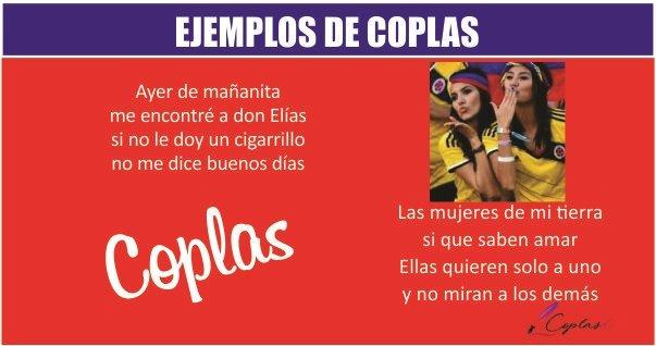 Qué es una COPLA y ejemplos para niños