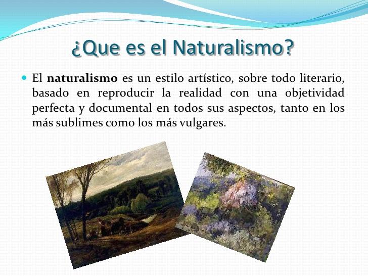 Caracter Sticas Del Naturalismo Resumen