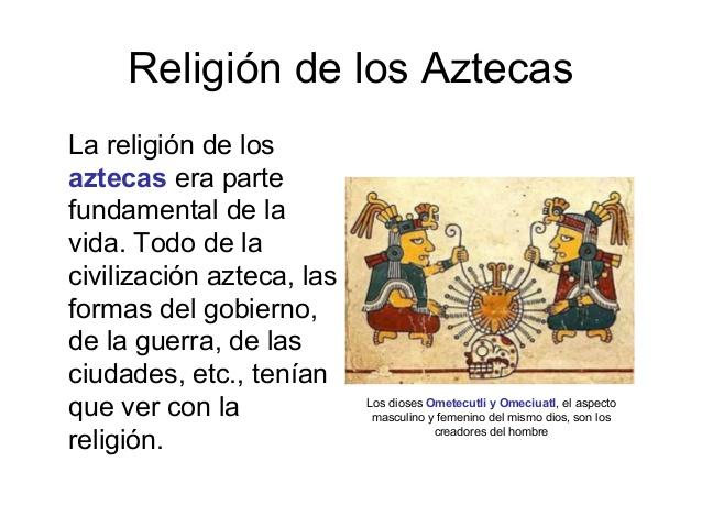 Religión de los AZTECA RESUMEN CARACTERÍSTICAS