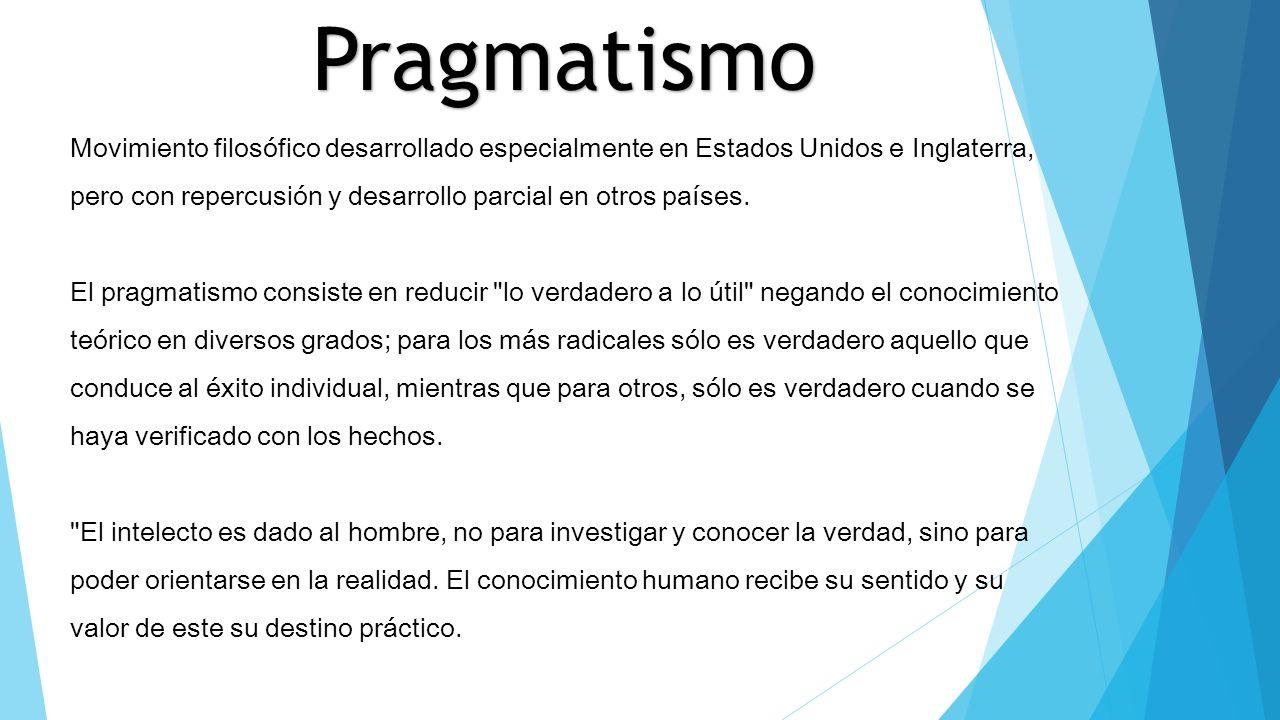 5 representantes del PRAGMATISMO filosófico resumen completo