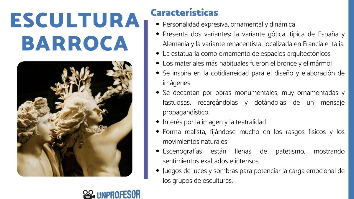 Características de la escultura Barroca