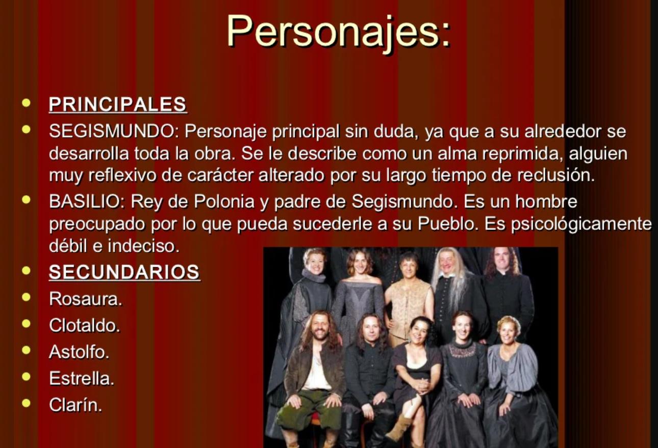 Personajes La Vida Es Sueño
