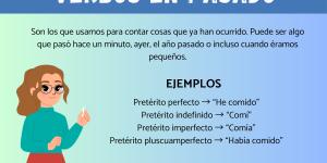 Verbos en pasado en español: ejemplos