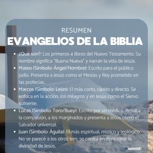 Cuáles son los Evangelios de la Biblia