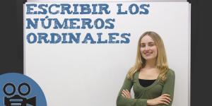 Escribir los números ordinales