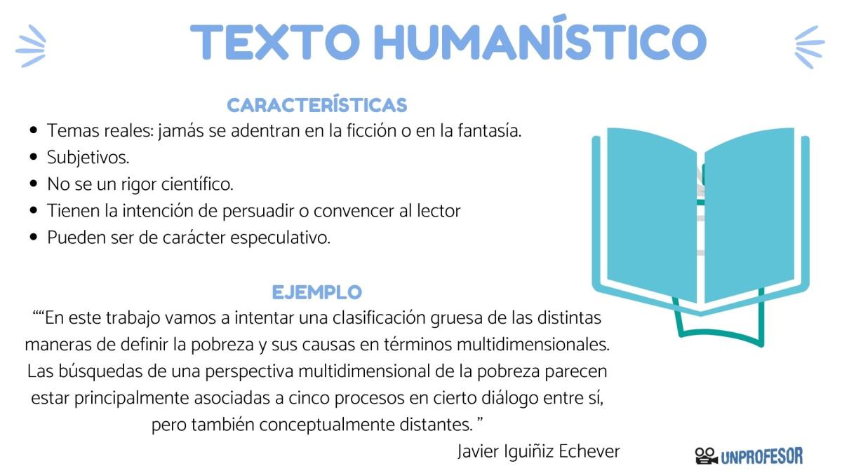 Características del texto humanístico y ejemplos