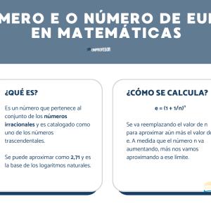¿Para qué sirve el número e o número de Euler en matemáticas?