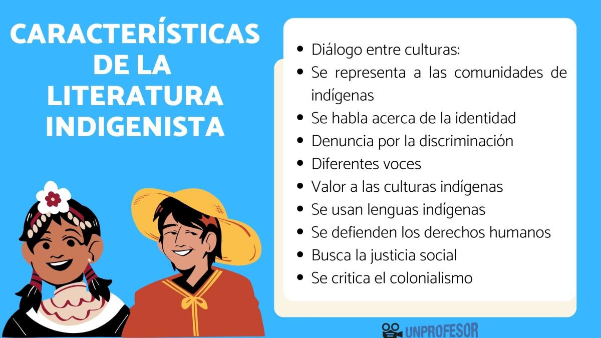 Características de la literatura indigenista