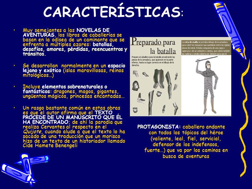 Novela de CABALLERÍA características y ejemplos ¡¡RESUMEN!!