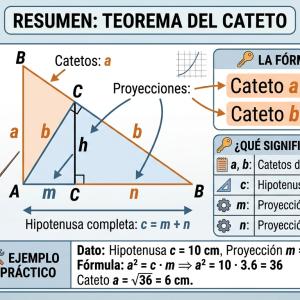 Cuál es el teorema de los catetos