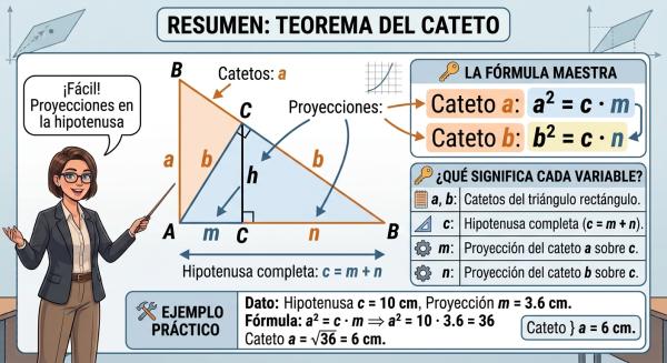 Cuál es el teorema de los catetos - Qué es el teorema de los catetos