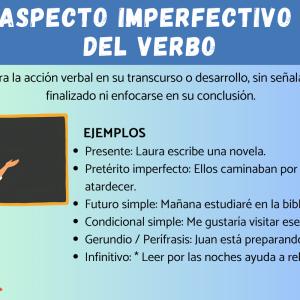 Ejemplos del aspecto imperfectivo del verbo