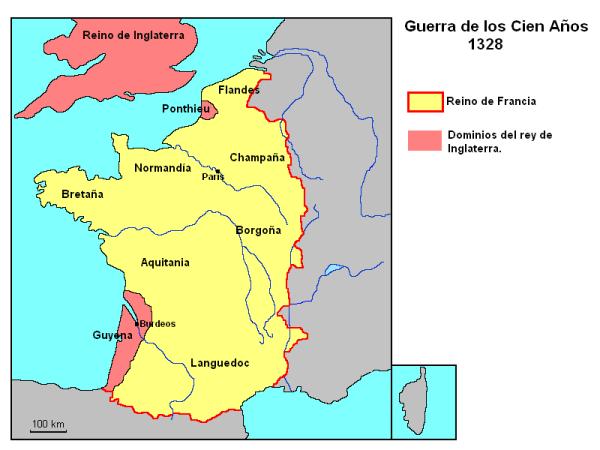 Guerra de los 100 años: causas y consecuencias - Resumen de la guerra de los 100 años: etapas 