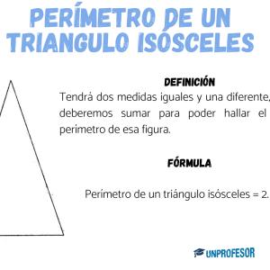 Cómo sacar el perímetro de un triangulo isósceles