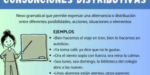 Conjunciones distributivas: ejemplos
