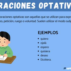 Qué son las oraciones optativas y ejemplos