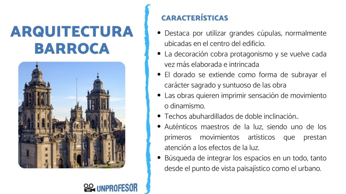 Características de la arquitectura barroca