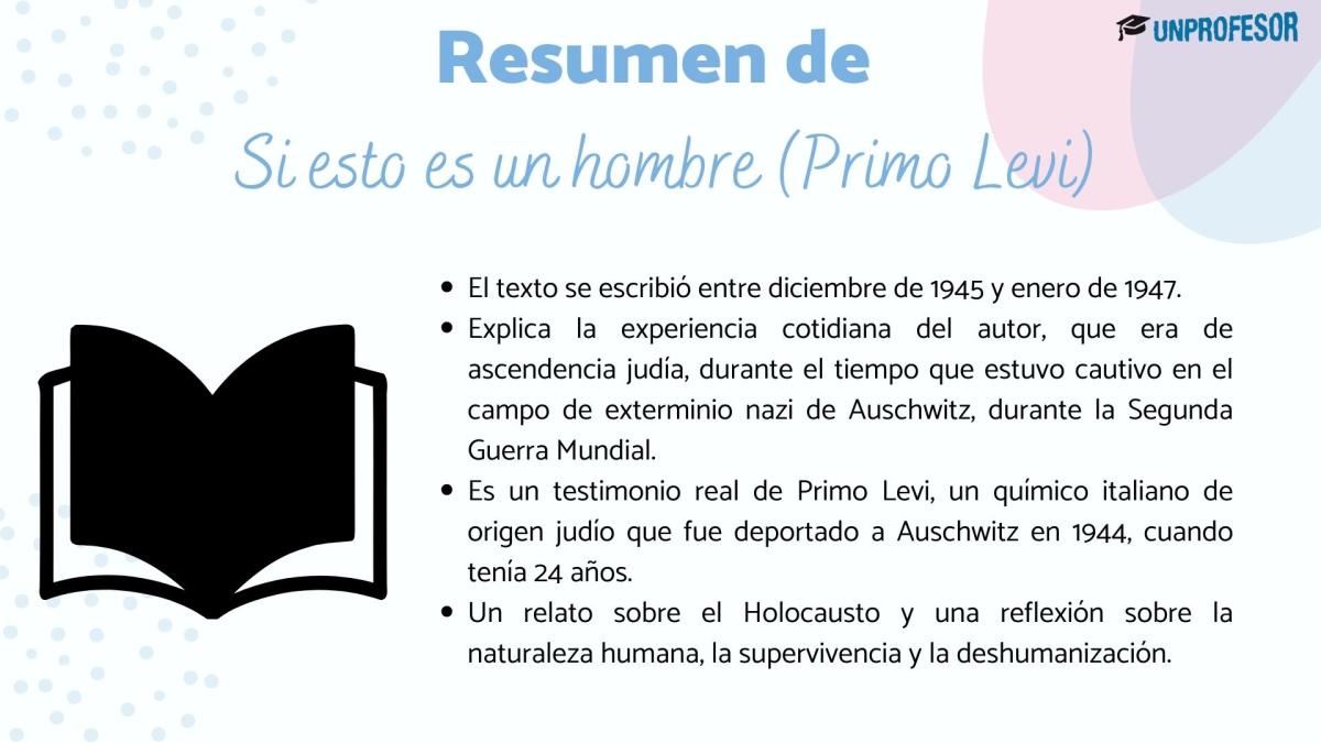 Si esto es un hombre: resumen