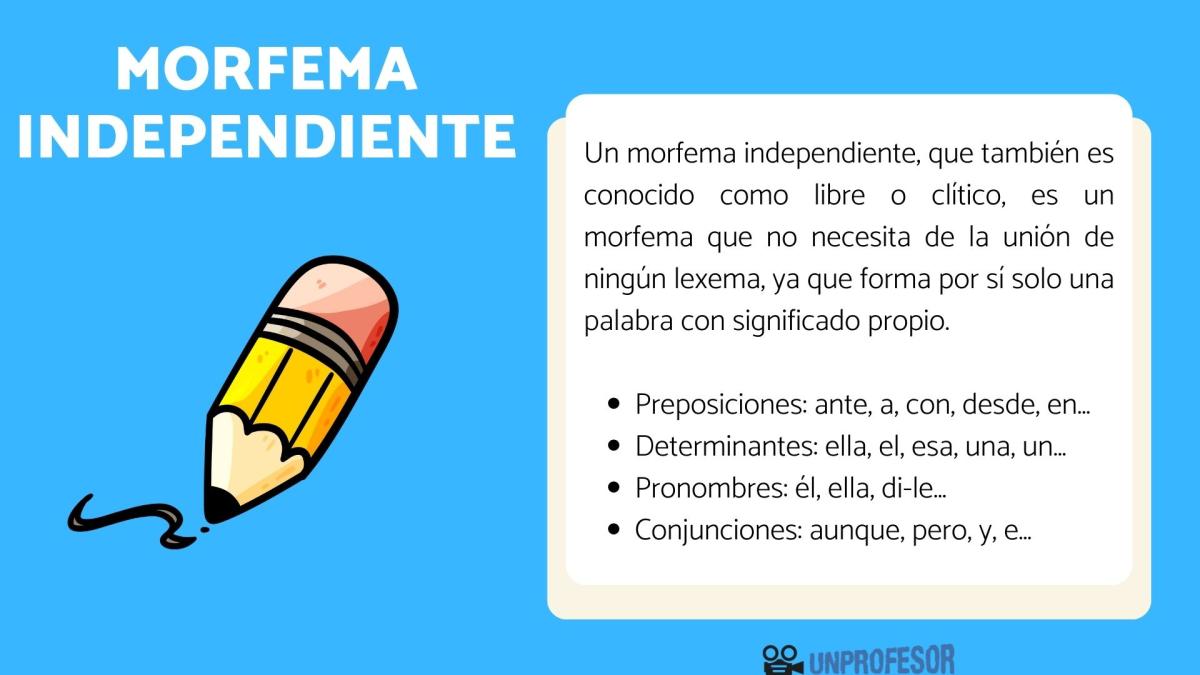 Qué es un morfema independiente