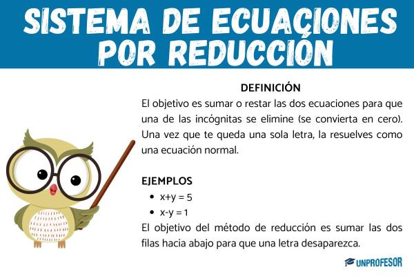 Cuántos métodos hay para resolver un sistema de ecuaciones - Método de reducción para resolver un sistema de ecuaciones 