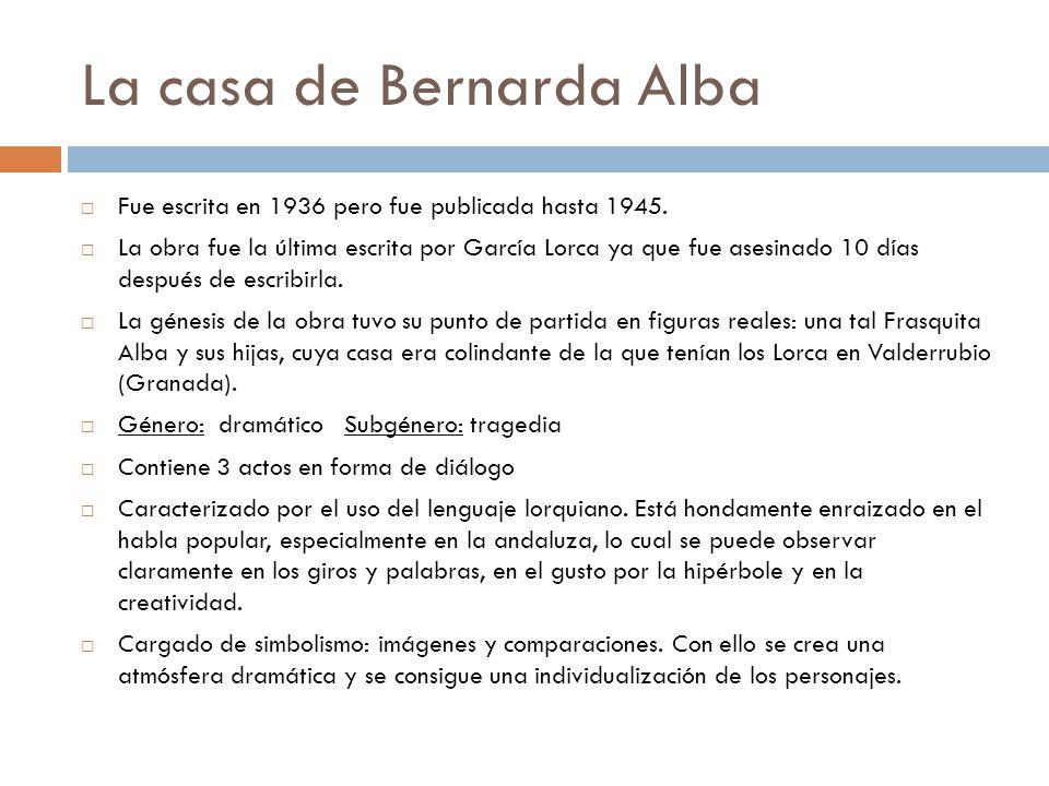 La casa de Bernarda Alba ¡¡TEMAS principales!! [RESUMEN]