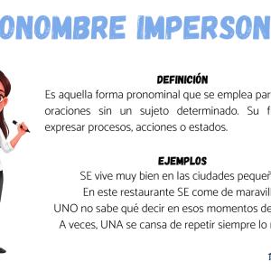 Qué es el pronombre impersonal: ejemplos