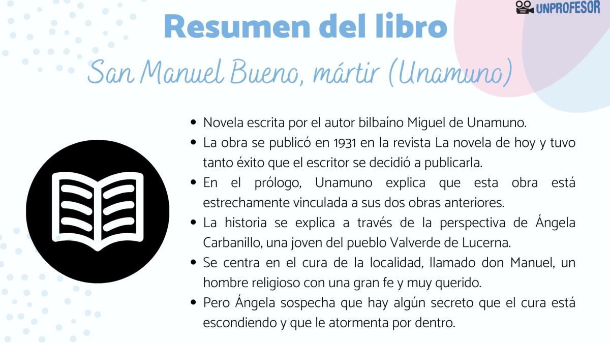 San Manuel Bueno, mártir: resumen y personajes