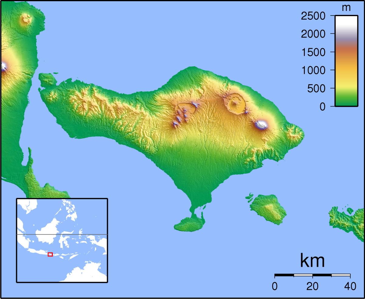 Donde está Bali en el mapa
