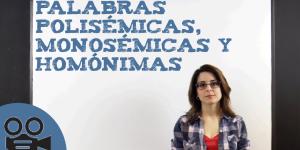 Palabras polisémicas, monosémicas y homónimas