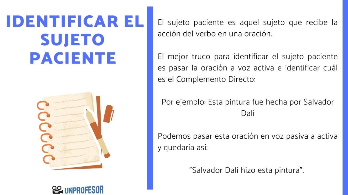 Cómo identificar el sujeto paciente