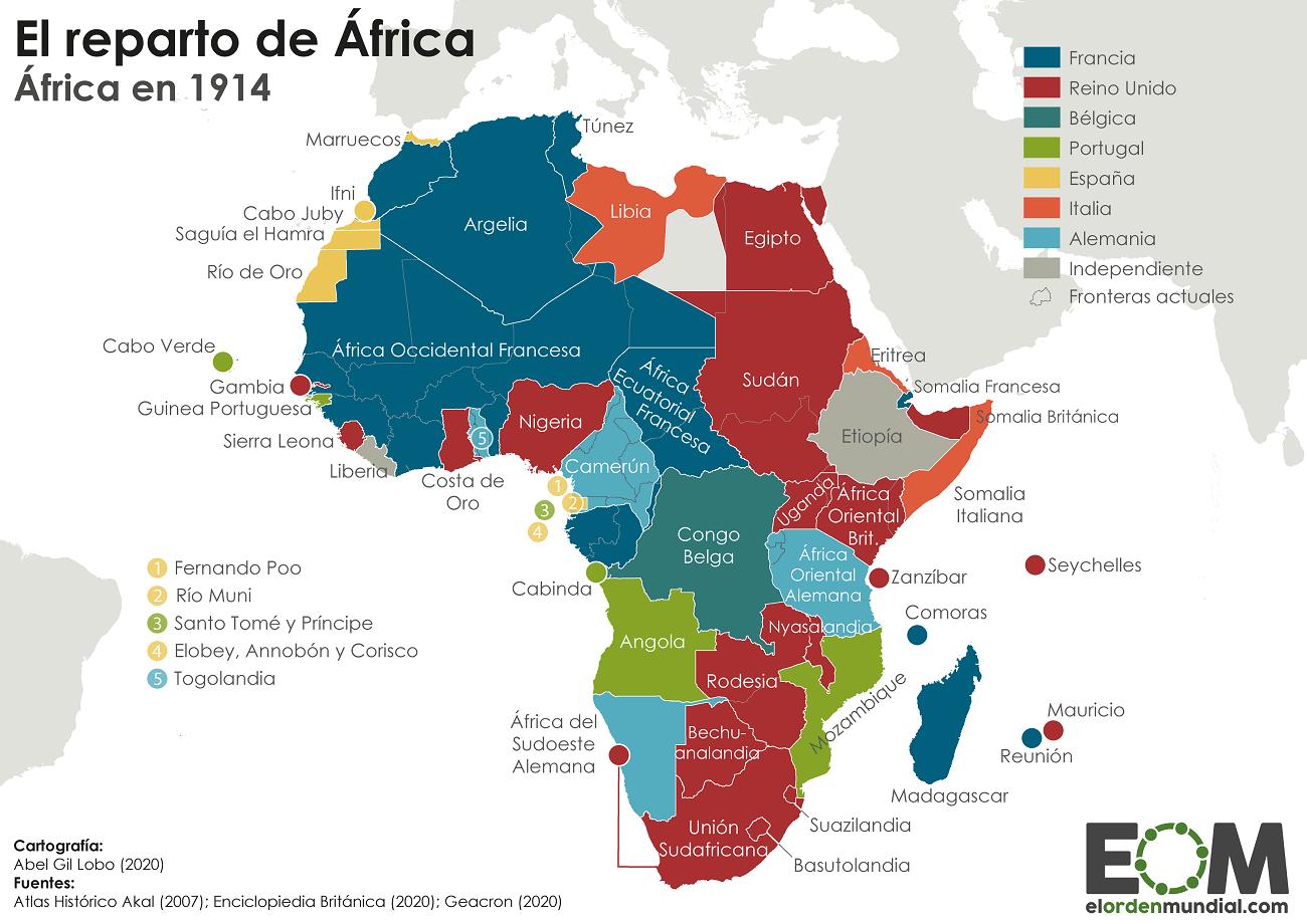 4 colonias españolas en ÁFRICA - con mapa