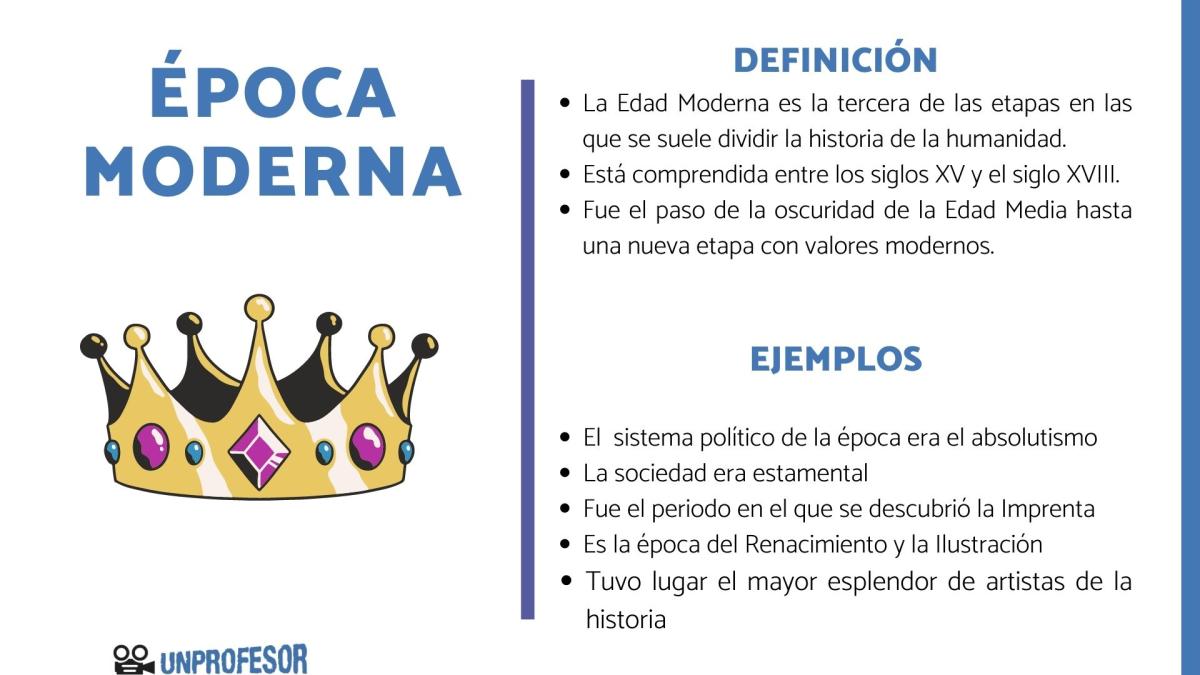 Qué es la época moderna y sus características