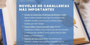 Novelas de caballerías más importantes