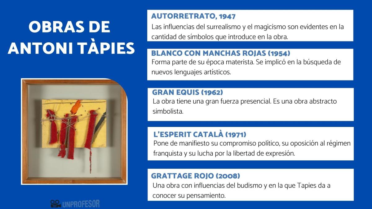 Antoni Tàpies: obras destacadas