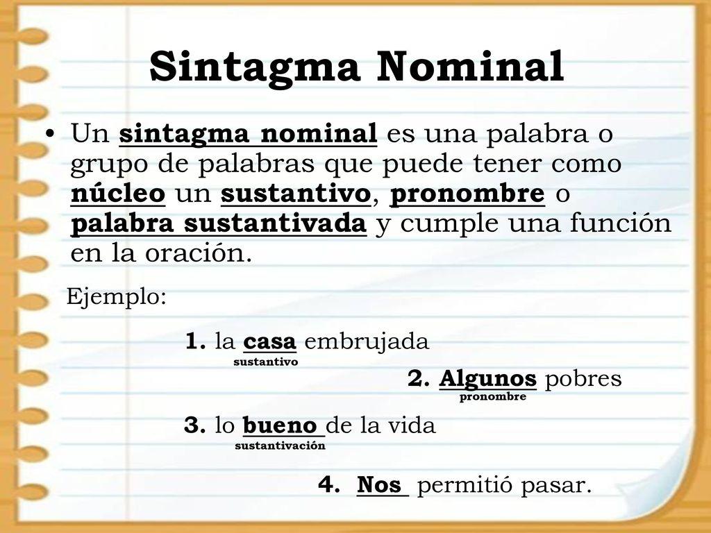 Sintagma NOMINAL Definición y ejemplos [con VÍDEO y EJERCICIOS