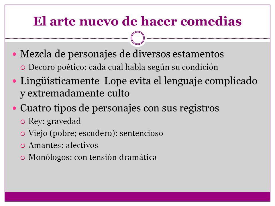 El arte nuevo de hacer comedias: resumen y características