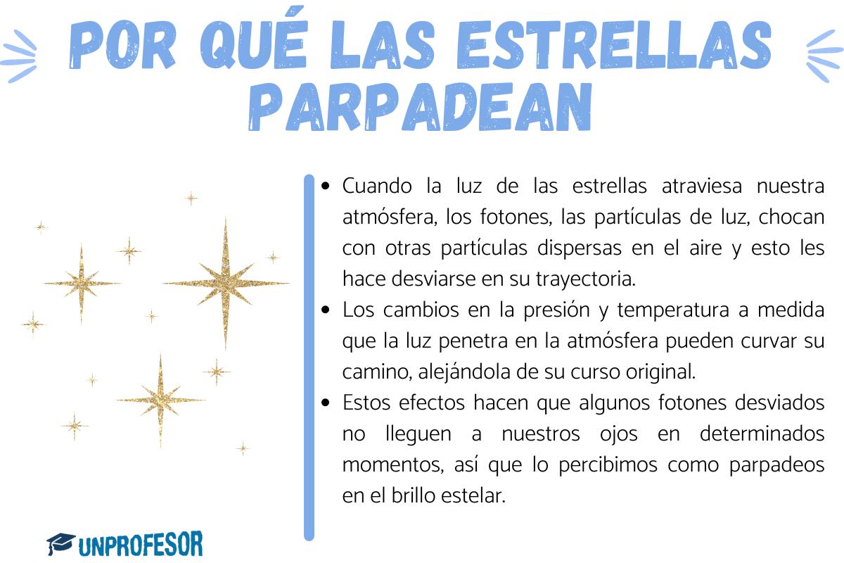 Por qué las estrellas parpadean