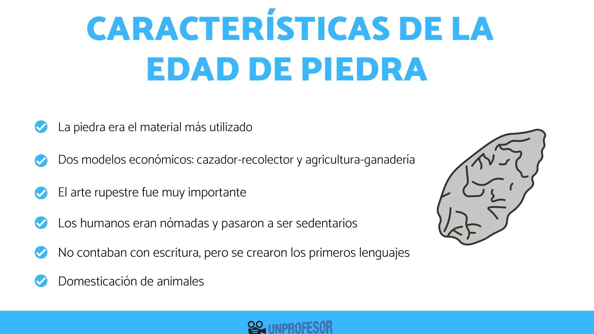 6 características de la Edad de Piedra - resumen para niños