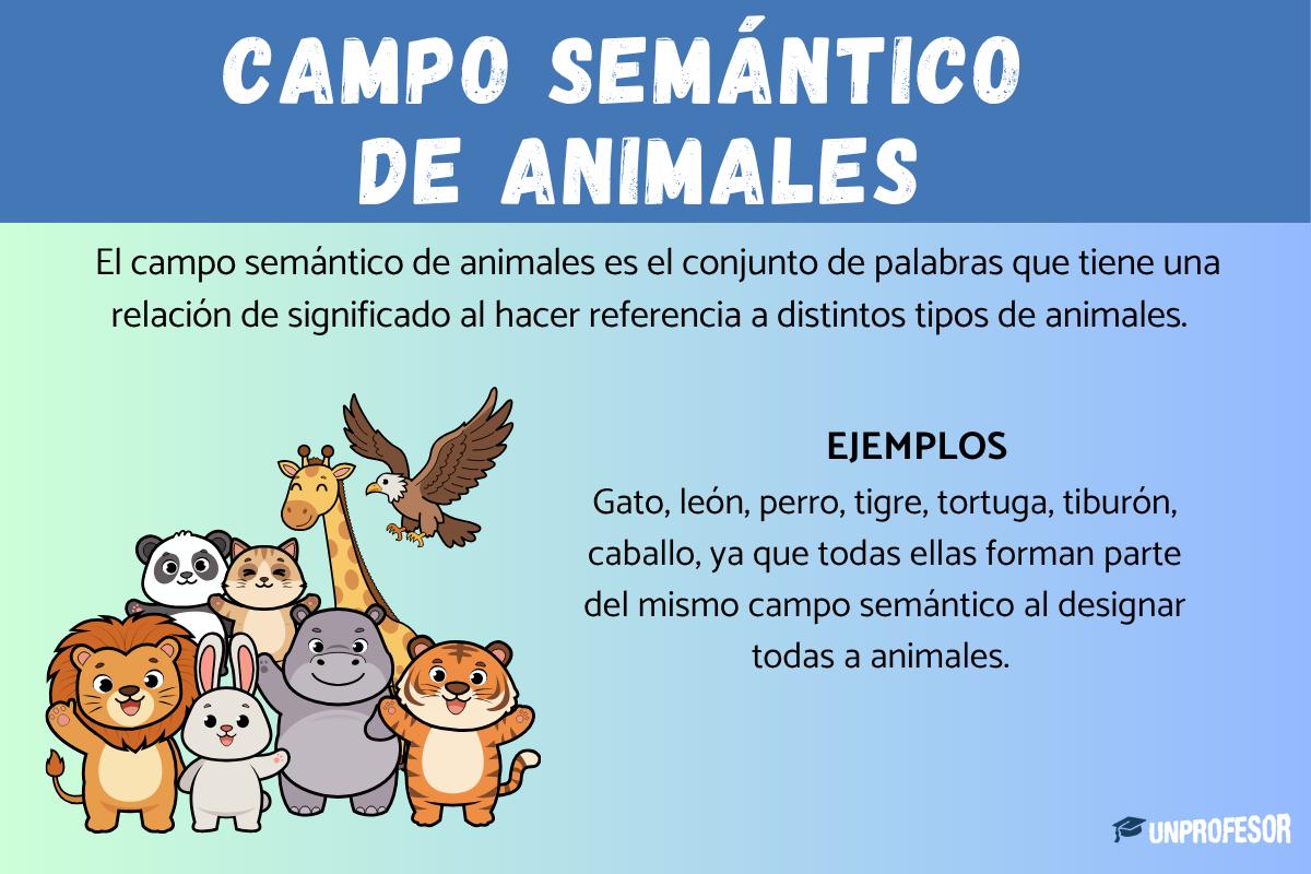 Campo semántico de animales: ejemplos