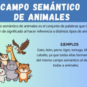 Campo semántico de animales: ejemplos