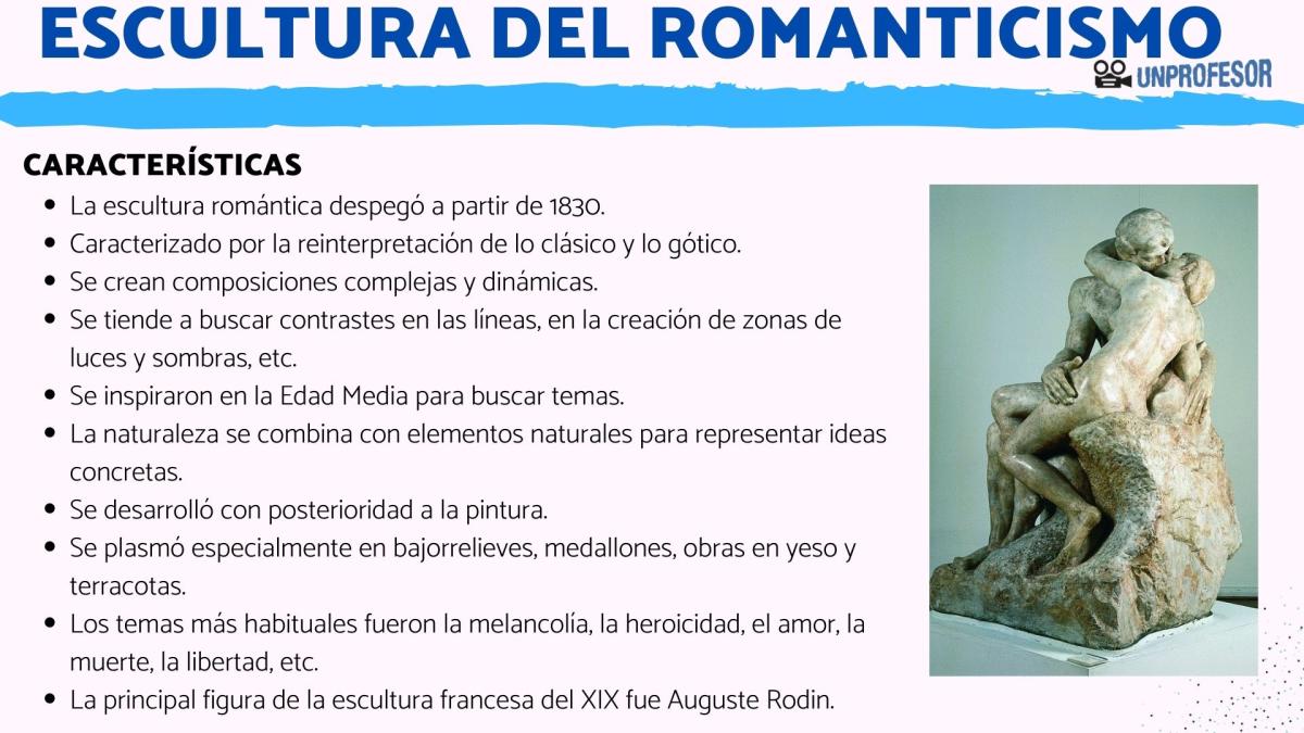 Características de la escultura del Romanticismo
