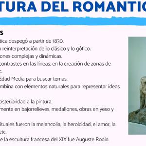 Características de la escultura del Romanticismo