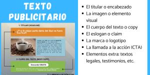Partes de un texto publicitario