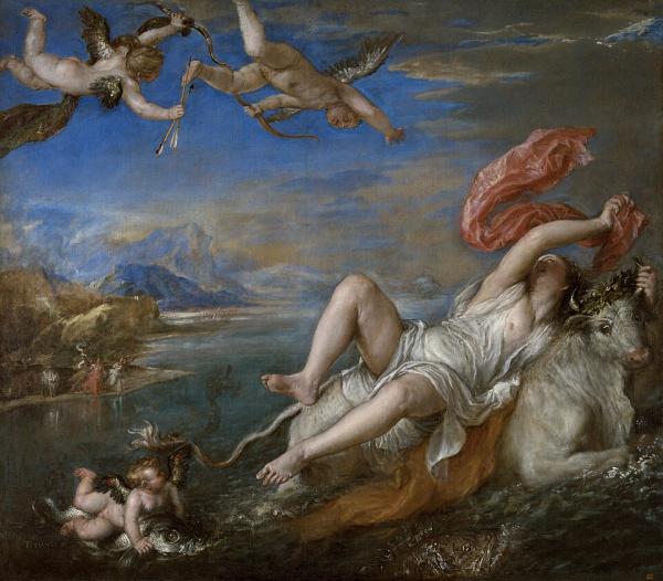 El rapto de Europa: resumen corto - El rapto de Europa de Tiziano