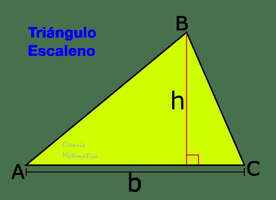 Como Sacar El Area Y Perimetro Del Triangulo Escaleno www.unprofesor.com