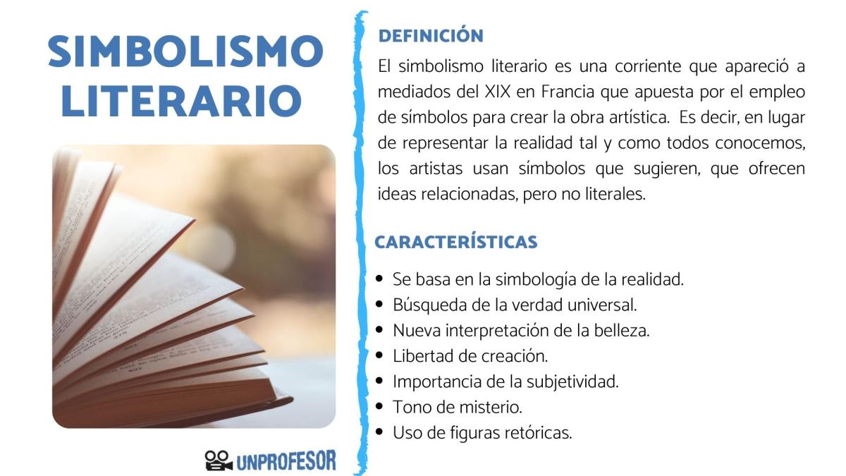 Qué es el simbolismo literario y sus características