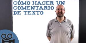 Cómo hacer un comentario de texto