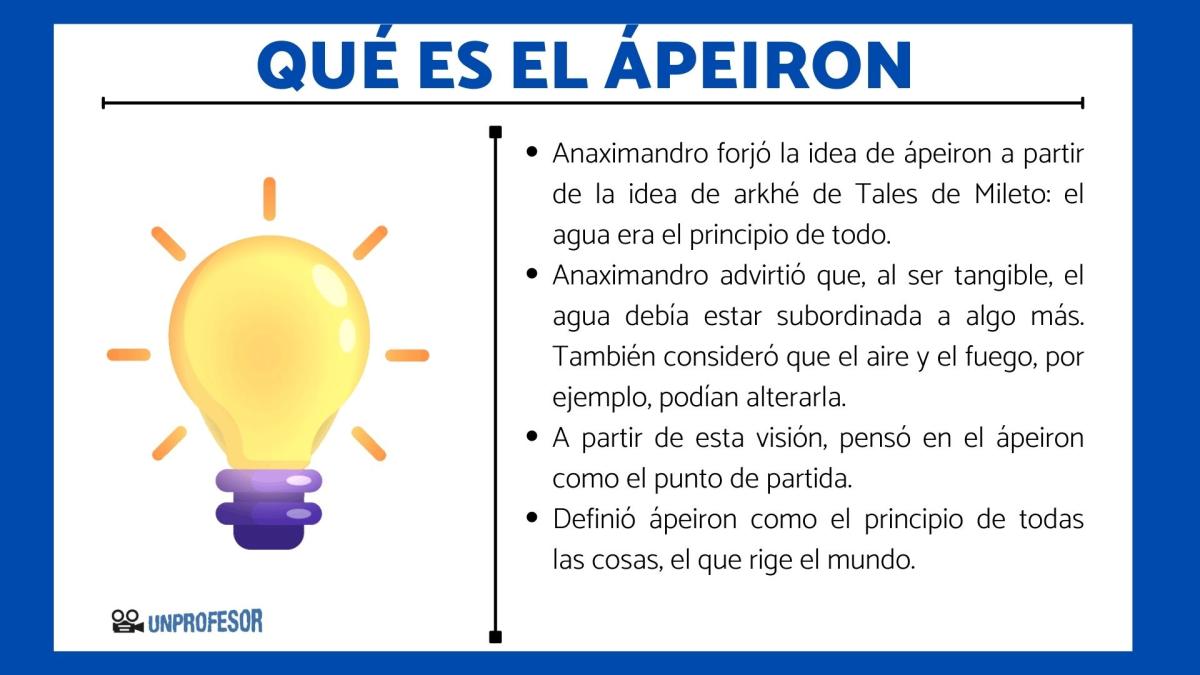 Que significa ápeiron en filosofía y ejemplos
