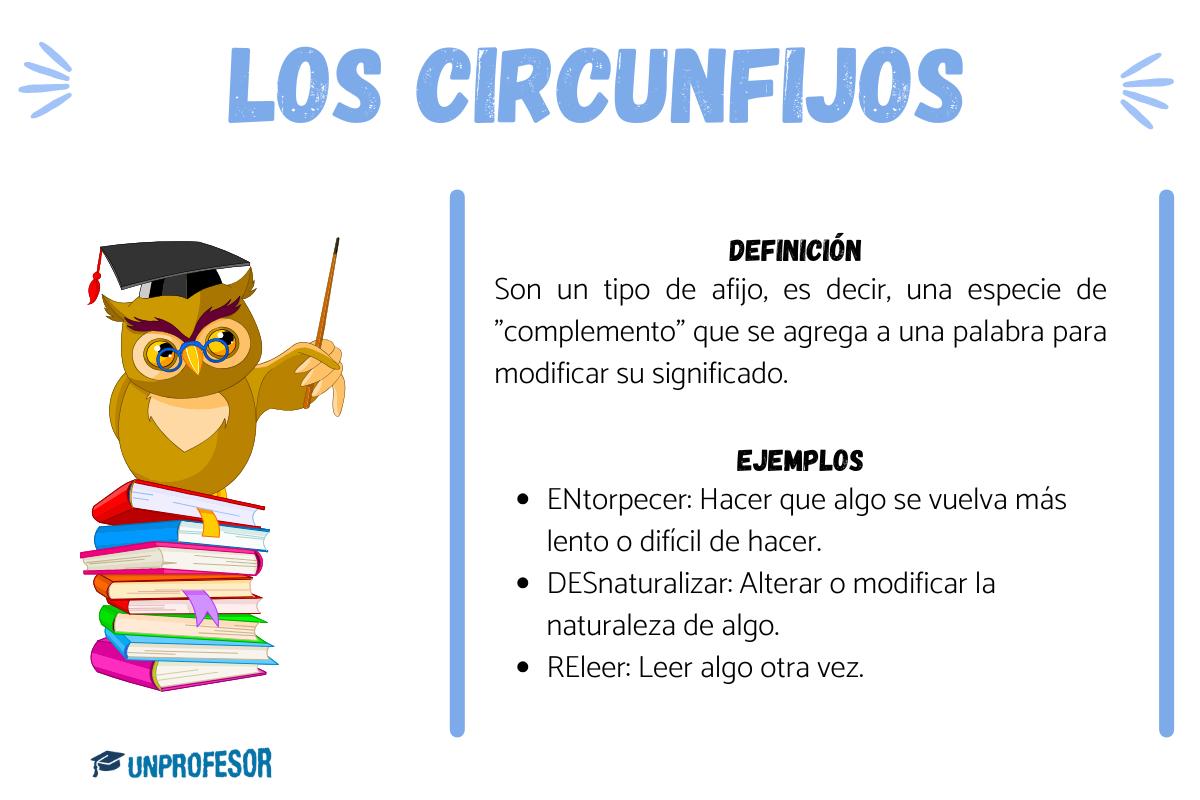 Qué son los circunfijos: ejemplos