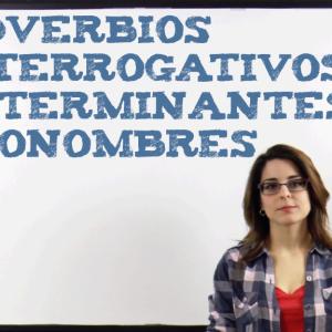 Diferencia entre pronombres, determinantes y adverbios interrogativos